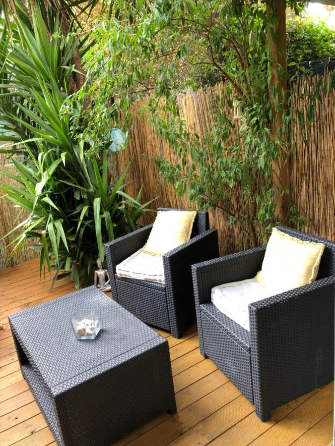 Agreable T2 Traversant Rdc Avec Terrasse + Balcon+ Parking 2 Places Montpellier Exterior foto